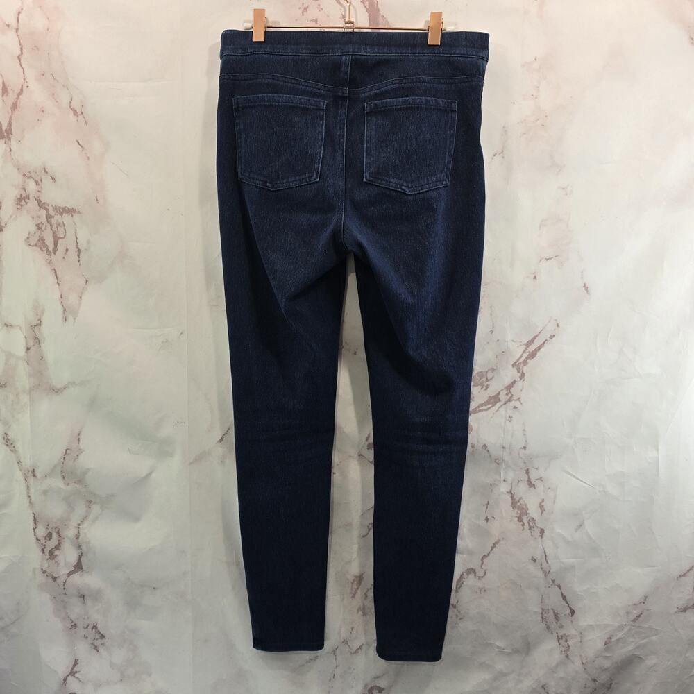 Spanx Jegging Women Medium Jeanish Legging Denim Jean High Rise Crop Dark 20018R
